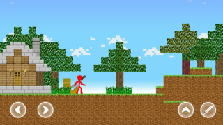 Download Red Stickman Parkour Fighter Adventure for Android screenshot 2