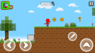 Download Red Stickman Parkour Fighter Adventure for Android screenshot 4