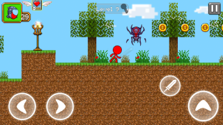 Download Red Stickman Parkour Fighter Adventure for Android screenshot 5