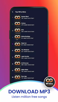 Download Mp3Goo - Mp3 Music Downloader Music and audio for Android screenshot 3