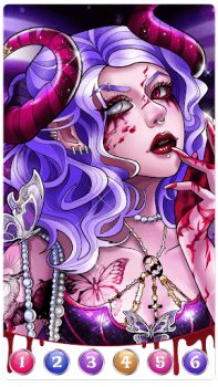 Download Dark, Horror Color by Number Table games for Android screenshot 3
