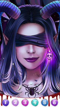 Download Dark, Horror Color by Number Table games for Android screenshot 5