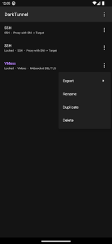 Download DarkTunnel - SSH DNSTT V2Ray Tools for Android screenshot 3