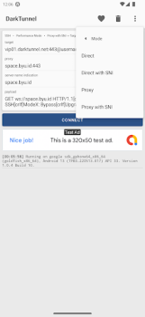 Download DarkTunnel - SSH DNSTT V2Ray Tools for Android screenshot 4