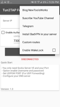 Download Tun2TAP Socks/HTTP to VPN Tools for Android screenshot 4