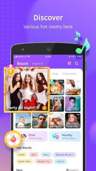 Download Hello Yo - Group Chat Rooms Social for Android screenshot 2