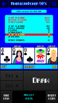 Download American Poker 90's Casino Casino for Android screenshot 2