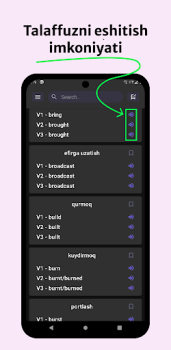 Download Noto'g'ri fe'llar jadvali Education for Android screenshot 4