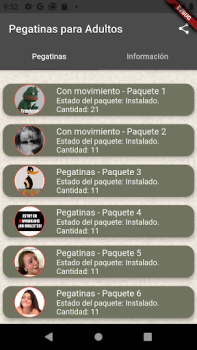 Download Pegatinas para Adultos Personalization for Android screenshot 2