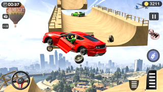 Download Mega Ramp Car Stunt Race Game Role games for Android screenshot 3