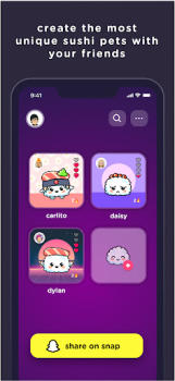 Download SUSH Grow cute virtual animal Social for Android screenshot 2