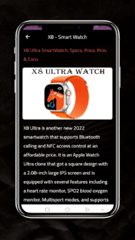 Download X8 Ultra - Smart Watch  Review Life style for Android screenshot 5