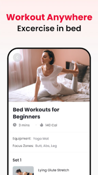 Download JustFit - Lazy Workout Health & Fitness for Android screenshot 2