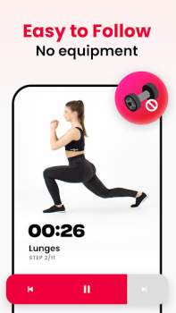 Download JustFit - Lazy Workout Health & Fitness for Android screenshot 3