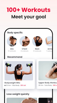 Download JustFit - Lazy Workout Health & Fitness for Android screenshot 4