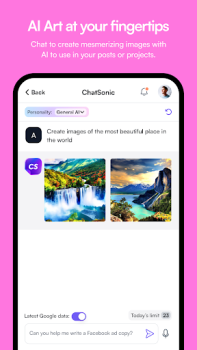 Download ChatSonic: Super ChatGPT App Work for Android screenshot 3