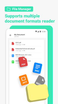 Download Max Browser-Private & Security Contact for Android screenshot 4