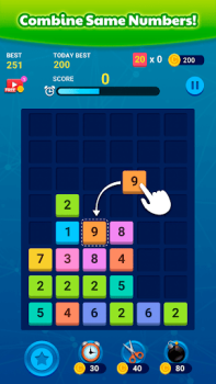 Download Merge Block: Number Merge Game Puzzles for Android screenshot 2