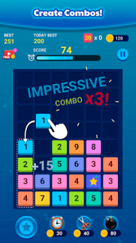Download Merge Block: Number Merge Game Puzzles for Android screenshot 3