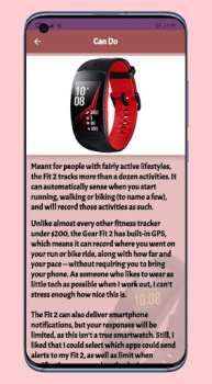 Download Galaxy Fit 2 smart watch Guide Education for Android screenshot 3
