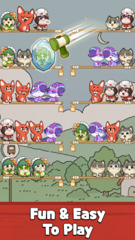Download Cat Sort Puzzle: Cute Pet Game Casual for Android screenshot 2