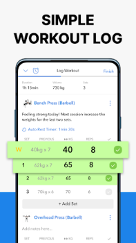Download Hevy - Gym Log Workout Tracker Health & Fitness for Android screenshot 2
