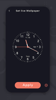 Download Analog Clock Live Wallpaper Personalization for Android screenshot 4