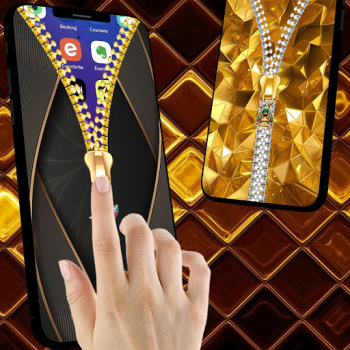 Download Gold Zipper Screen Lock Personalization for Android screenshot 7