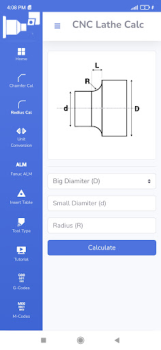 Download CNC Lathe Calc Work for Android screenshot 2
