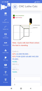 Download CNC Lathe Calc Work for Android screenshot 5