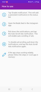 Download Auto Scroll (Skip) Reel Ads Tools for Android screenshot 3