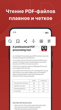 Download CS PDF Reader - PDF Editor Work for Android screenshot 3