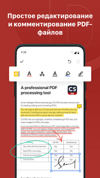 Download CS PDF Reader - PDF Editor Work for Android screenshot 4