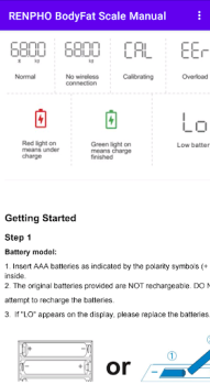 Download RENPHO BodyFat Scale Manual Work for Android screenshot 2