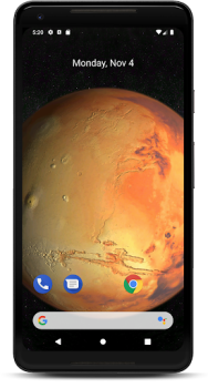 Download Mars 3D Live Wallpaper Personalization for Android screenshot 2