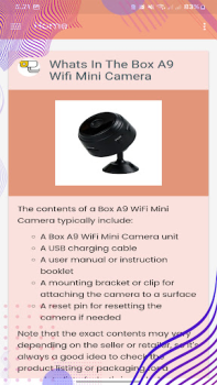 Download A9 Wifi Mini Camera App Guide Tools for Android screenshot 7