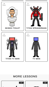 Download How to draw toilet characters Learning Games for Android screenshot 2