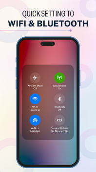 Download iOS 17 - Control Center App Personalization for Android screenshot 3