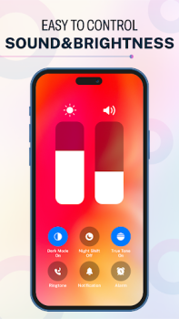 Download iOS 17 - Control Center App Personalization for Android screenshot 4
