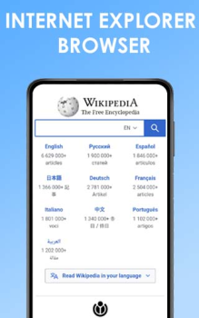 Download Web Browser- Internet Explorer Contact for Android screenshot 4