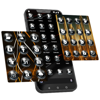 Download Black Icon Pack Personalization for Android screenshot 5