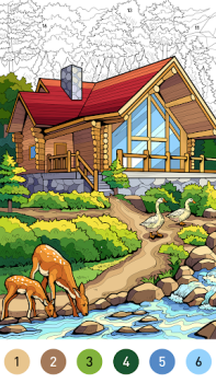 Download House Color by number game Table games for Android