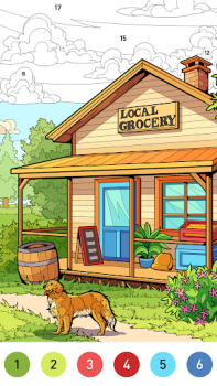Download House Color by number game Table games for Android screenshot 2