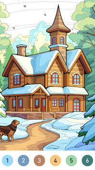 Download House Color by number game Table games for Android screenshot 3