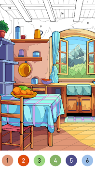 Download House Color by number game Table games for Android screenshot 4