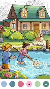 Download House Color by number game Table games for Android screenshot 5