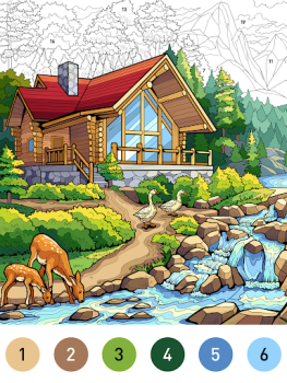 Download House Color by number game Table games for Android screenshot 6