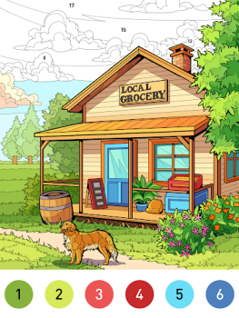 Download House Color by number game Table games for Android screenshot 7