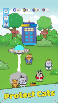 Download Cat Clan: Aliens Defence Casual for Android screenshot 3