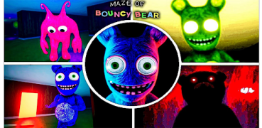 Download Maze Of Bouncy Bear scary game Adventure for Android screenshot 4